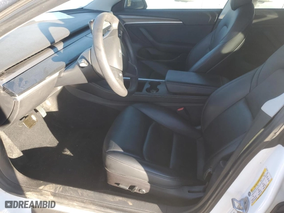 2021 Tesla Model 3 Standard Range Plus with VIN 5YJ3E1EA3MF031742, listed as a Copart auction lot 86425424 with 37,832 mi miles and Salvage Title. Bid and sale history available at carsss.com. Image 7.