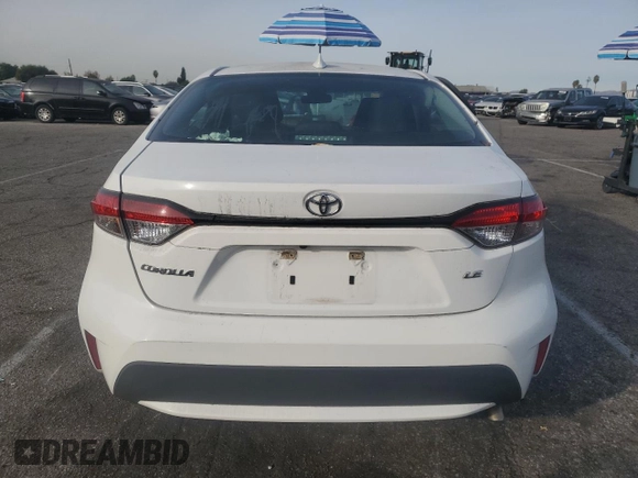 2020 Toyota Corolla LE with VIN 5YFEPRAE6LP023101, listed as a Copart auction lot 80712564 with 151,795 mi miles and Salvage Title. Bid and sale history available at carsss.com. Image 6.