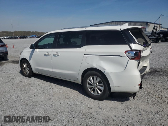 2017 Kia Sedona LX with VIN KNDMB5C14H6237144, listed as a Copart auction lot 51140465 with 128,356 mi miles and Salvage Title. Bid and sale history available at carsss.com. Image 2.