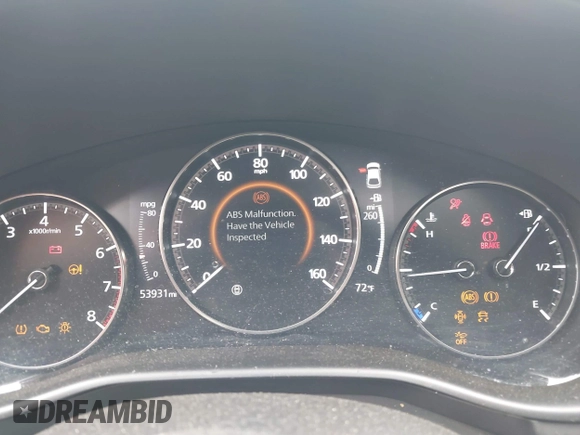 2019 Mazda 3 with VIN JM1BPALM9K1105772, listed as a IAAI auction lot 42350918 with 53,931 mi miles and . Bid and sale history available at DreamBid. Image 7.