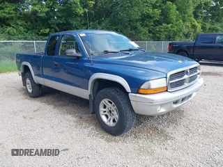 2004 Dodge Dakota SLT with VIN 1D7HG42N34S623403, listed as a IAAI auction lot 42671593 with 142,220 mi miles and . Bid and sale history available at DreamBid. Image 1.