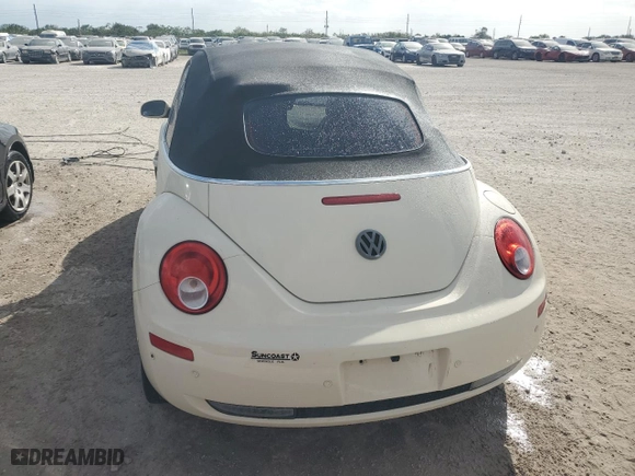 2008 Volkswagen New Beetle Convertible SE with VIN 3VWRG31Y88M403416, listed as a Copart auction lot 80187384 with 45,886 mi miles and Non Repairable. Bid and sale history available at carsss.com. Image 6.