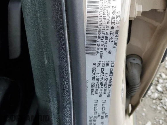 2014 FIAT 500L Trekking with VIN ZFBCFADH3EZ018502, listed as a Copart auction lot 48713985 with 63,939 mi miles and Clean Title. Bid and sale history available at DreamBid. Image 13.