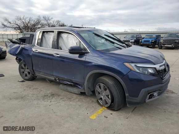 2020 Honda Ridgeline RTL-E with VIN 5FPYK3F71LB013551, listed as a Copart auction lot 37805883 with 0 mi miles. Bid and sale history available at carsss.com. Image 4.
