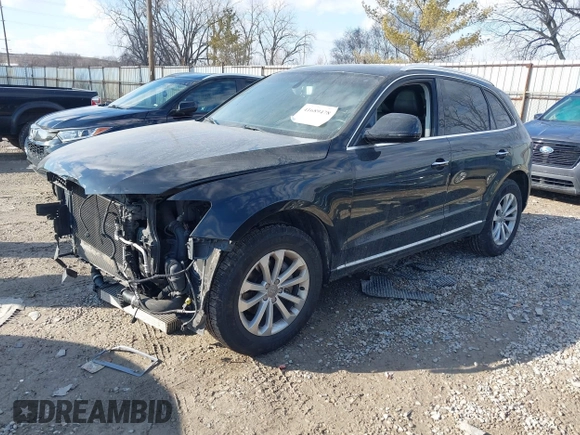 2015 Audi Q5 Premium with VIN WA1CFAFP6FA092394, listed as a IAAI auction lot 41689478 with 97,986 mi miles. Bid and sale history available at carsss.com. Image 2.