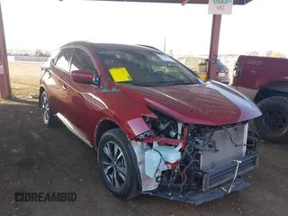 2022 Nissan Murano SV z VIN 5N1AZ2BJ1NC110763, wystawiony jako IAAI lot #41575969 z przebiegiem 31 037 mil mil oraz . Historia ofert i sprzedaży dostępna na DreamBid. Obrazek 1.