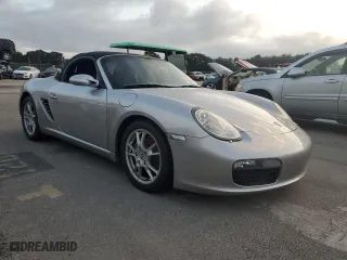 2006 Porsche Boxster with VIN WP0CA29806S710172, listed as a Copart auction lot 75426514 with 0 mi miles and Salvage Title. Bid and sale history available at carsss.com. Image 4.