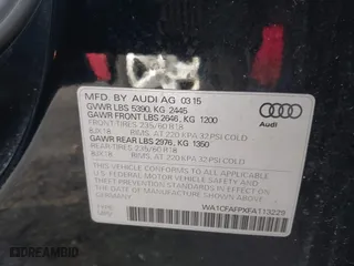 2015 Audi Q5 Premium with VIN WA1CFAFPXFA113229, listed as a IAAI auction lot 41805623 with 111,455 mi miles. Bid and sale history available at carsss.com. Image 9.
