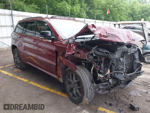 2020 Jeep Grand Cherokee Limited X with VIN 1C4RJFBT6LC200012, listed as a IAAI auction lot 42538854 with 58,673 mi miles and . Bid and sale history available at DreamBid. Image 1.