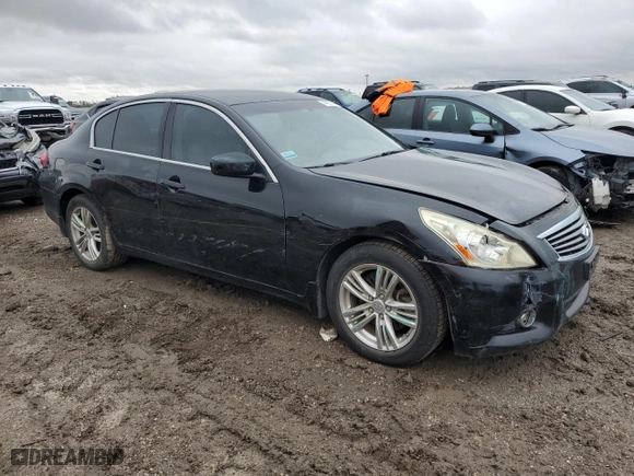 2011 Infiniti G25 Sedan x with VIN JN1DV6AR0BM653865, listed as a Copart auction lot 44927045 with 174,354 mi miles and Salvage Title. Bid and sale history available at carsss.com. Image 4.