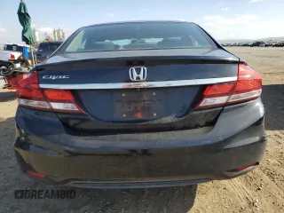 2014 Honda Civic Sedan LX with VIN 19XFB2F59EE234655, listed as a Copart auction lot 50932145 with 197,540 mi miles and Salvage Title. Bid and sale history available at carsss.com. Image 6.