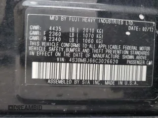 2012 Subaru Legacy Limited с VIN 4S3BMBJ66C3026620, выставлен на аукционе Copart как лот 70091004 с пробегом 177 338 миль миль и Списание • Salvage title. История ставок и продаж доступна на DreamBid. Изображение 12.