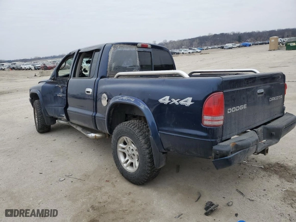 2004 Dodge Dakota Sport with VIN 1D7HG38N04S680272, listed as a Copart auction lot 44467735 with 0 mi miles and Salvage Title. Bid and sale history available at carsss.com. Image 2.