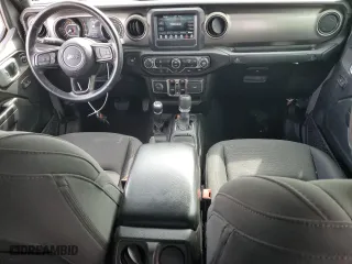 2021 Jeep Gladiator Willys with VIN 1C6HJTAGXML513684, listed as a Copart auction lot 49631835 with 34,998 mi miles and Salvage Title. Bid and sale history available at carsss.com. Image 8.