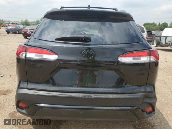 2023 Toyota Corolla Cross Hybrid S with VIN 7MUFBABG6PV014258, listed as a Copart auction lot 56750315 with 93,660 mi miles and Salvage title. Bid and sale history available at DreamBid. Image 6.