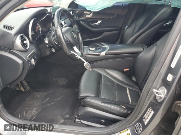 2017 Mercedes-Benz C 300 with VIN WDDWF4JB9HR225336, listed as a Copart auction lot 51350835 with 94,618 mi miles and Salvage title. Bid and sale history available at DreamBid. Image 7.