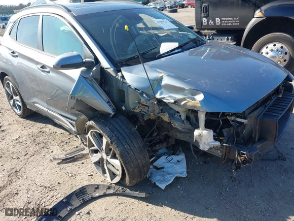 2020 Hyundai Kona Limited with VIN KM8K3CA53LU406083, listed as a IAAI auction lot 41989767 with 66,199 mi miles. Bid and sale history available at carsss.com. Image 6.