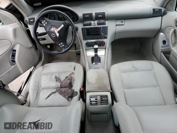 2006 Mercedes-Benz C 230 Sport with VIN WDBRF52H76F820795, listed as a Copart auction lot 45283985 with 225,732 mi miles and Salvage Title. Bid and sale history available at carsss.com. Image 8.