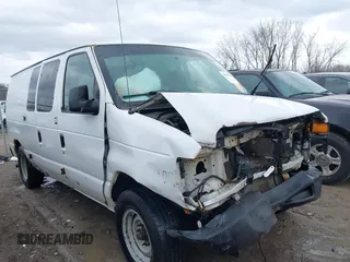 2013 Ford Econoline Cargo Commercial with VIN 1FTNE1EW6DDB31491, listed as a IAAI auction lot 41860383 with 278,572 mi miles. Bid and sale history available at carsss.com. Image 1.