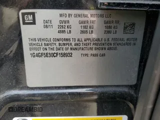 2012 Buick LaCrosse Premium 2 with VIN 1G4GF5E30CF158932, listed as a Copart auction lot 47405825 with 128,154 mi miles and Salvage Title. Bid and sale history available at carsss.com. Image 14.