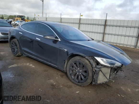 2018 Tesla Model S 75D with VIN 5YJSA1E29JF281871, listed as a Copart auction lot 50743825 with 118,516 mi miles and Salvage Title. Bid and sale history available at DreamBid. Image 4.