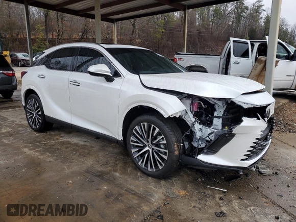 2025 Lexus RX with VIN 2T2BBMCA2SC069341, listed as a Copart auction lot 42484595 with 1,117 mi miles and Salvage Title. Bid and sale history available at carsss.com. Image 4.