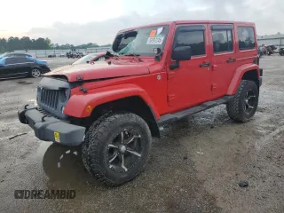 2014 Jeep Wrangler Unlimited Sahara z VIN 1C4BJWEG4EL139035, wystawiony jako Copart lot #53997245 z przebiegiem 77 722 mil mil oraz Szkoda całkowita • Salvage title. Historia ofert i sprzedaży dostępna na DreamBid. Obrazek 1.