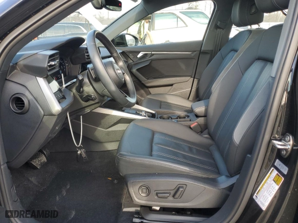 2023 Audi A3 Premium with VIN WAUAUDGY9PA084915, listed as a Copart auction lot 47014575 with 9,907 mi miles and Salvage Title. Bid and sale history available at carsss.com. Image 7.
