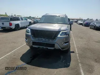 2022 Nissan Armada SV with VIN JN8AY2AC5N9161663, listed as a Copart auction lot 62266504 with 46,106 mi miles and Salvage Title. Bid and sale history available at carsss.com. Image 12.