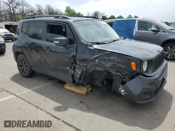 2017 Jeep Renegade Latitude with VIN ZACCJBBB9HPF31577, listed as a Copart auction lot 63588385 with 116,983 mi miles and Salvage title. Bid and sale history available at DreamBid. Image 4.