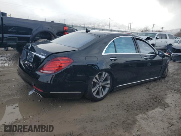 2014 Mercedes-Benz S 550 with VIN WDDUG8FB6EA056374, listed as a Copart auction lot 49213925 with Not provided miles and Salvage title. Bid and sale history available at DreamBid. Image 3.
