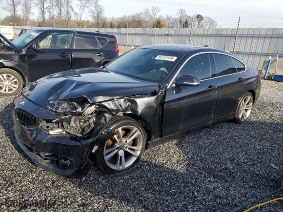 2017 BMW 4 Series 430i with VIN WBA4F7C5XHG786924, listed as a Copart auction lot 86157594 with 0 mi miles and Salvage Title. Bid and sale history available at carsss.com. Image 1.