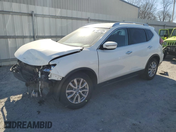2017 Nissan Rogue SL with VIN JN8AT2MTXHW141733, listed as a Copart auction lot 46871025 with 120,769 mi miles and Salvage Title. Bid and sale history available at DreamBid. Image 1.
