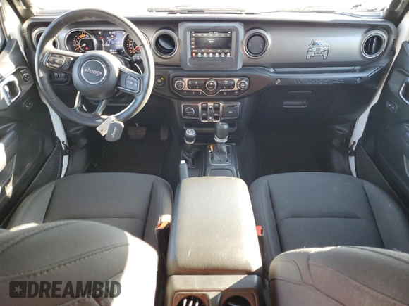 2022 Jeep Wrangler Unlimited Willys with VIN 1C4HJXDM4NW241859, listed as a Copart auction lot 42206205 with 31,449 mi miles and Salvage Title. Bid and sale history available at DreamBid. Image 8.
