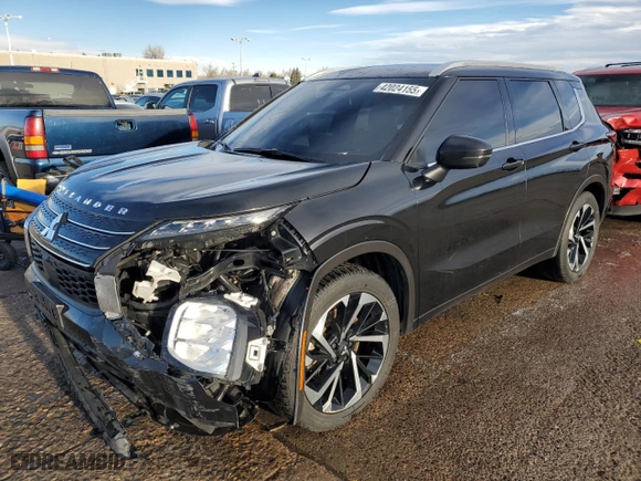 2023 Mitsubishi Outlander SEL with VIN JA4J3VA84PZ059615, listed as a Copart auction lot 42024155 with 93,762 mi miles and Salvage Title. Bid and sale history available at carsss.com. Image 1.