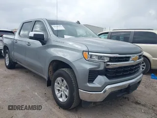 2025 Chevrolet Silverado 1500 LT with VIN 1GCPACED7SZ113872, listed as a IAAI auction lot 41526272 with 8,350 mi miles. Bid and sale history available at carsss.com. Image 1.
