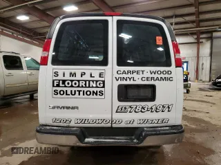 2017 GMC Savana Cargo Van with VIN 1GTW7BFF0H1133490, listed as a Copart auction lot 86255914 with 139,878 mi miles and Clean Title. Bid and sale history available at carsss.com. Image 6.