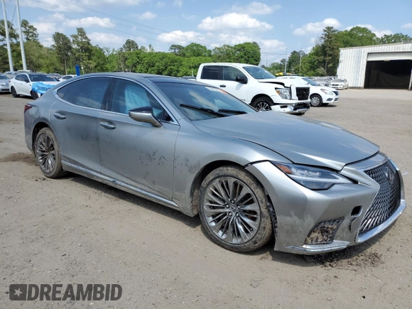 2022 Lexus LS with VIN JTHD51FF0N5015983, listed as a Copart auction lot 52412295 with 0 mi miles and Salvage Title. Bid and sale history available at carsss.com. Image 4.