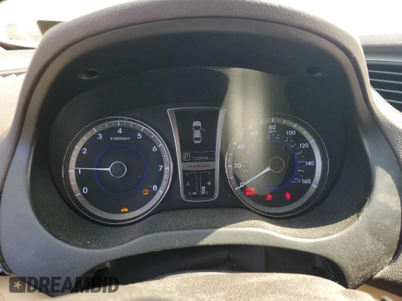 2013 Hyundai Azera with VIN KMHFH4JG9DA209562, listed as a Copart auction lot 59808655 with 130,994 mi miles and Salvage title. Bid and sale history available at DreamBid. Image 9.