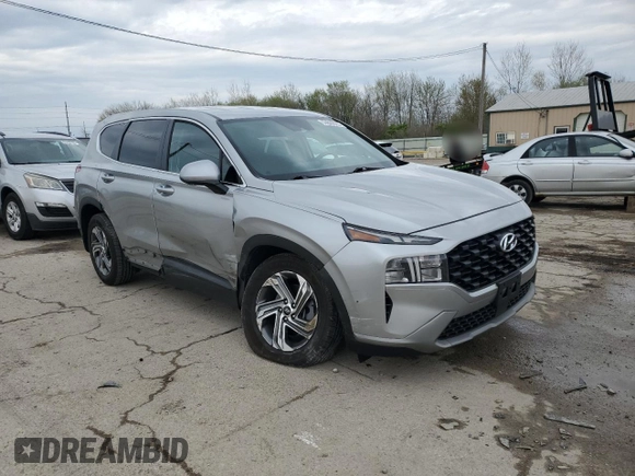 2021 Hyundai Santa Fe SE with VIN 5NMS1DAJ1MH357634, listed as a Copart auction lot 53699525 with 51,833 mi miles and Salvage title. Bid and sale history available at DreamBid. Image 4.