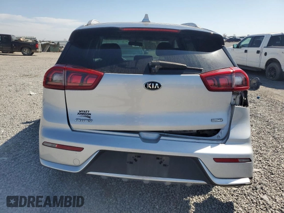 2017 Kia Niro EX with VIN KNDCC3LC8H5037260, listed as a Copart auction lot 48486795 with 58,025 mi miles and Salvage Title. Bid and sale history available at carsss.com. Image 6.