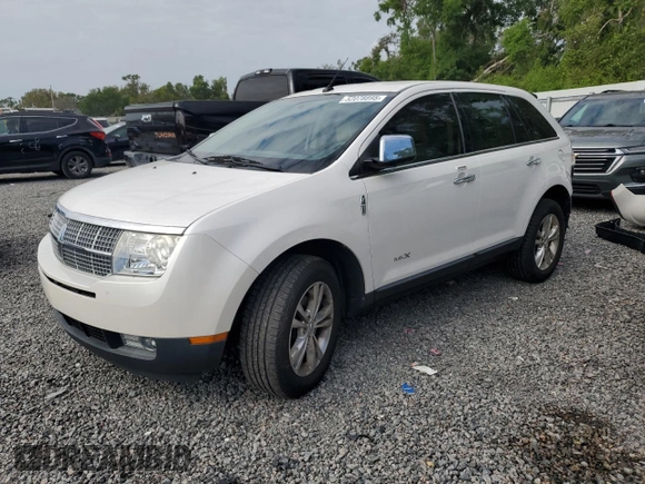 2010 Lincoln MKX with VIN 2LMDJ8JC7ABJ33165, listed as a Copart auction lot 52078895 with 72,079 mi miles and Salvage Title. Bid and sale history available at carsss.com. Image 1.