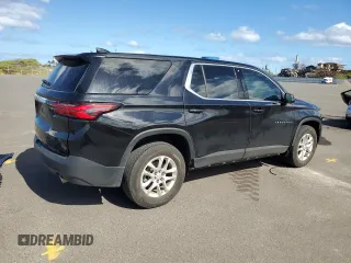 2022 Chevrolet Traverse LS with VIN 1GNEVFKWXNJ143297, listed as a Copart auction lot 57889574 with 16,363 mi miles and Clean Title. Bid and sale history available at carsss.com. Image 3.