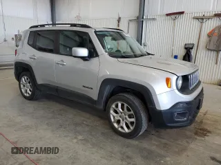 2017 Jeep Renegade Latitude with VIN ZACCJBBB5HPF39417, listed as a Copart auction lot 53663995 with 91,947 mi miles and Clean Title. Bid and sale history available at carsss.com. Image 4.