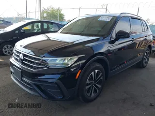 2023 Volkswagen Tiguan S with VIN 3VVRB7AX8PM068965, listed as a IAAI auction lot 42117545 with 60,121 mi miles and . Bid and sale history available at DreamBid. Image 2.