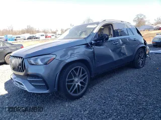 2021 Mercedes-Benz GLE 53 AMG with VIN 4JGFB6BB0MA506784, listed as a Copart auction lot 47267345 with 106,191 mi miles and Salvage title. Bid and sale history available at DreamBid. Image 1.