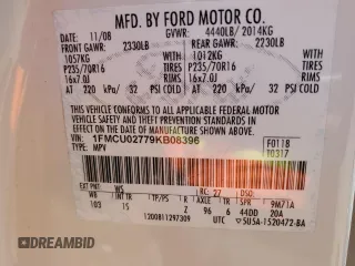 2009 Ford Escape XLS z VIN 1FMCU02779KB08396, wystawiony jako Copart lot #80984104 z przebiegiem 194 743 mil mil oraz Szkoda całkowita • Salvage title. Historia ofert i sprzedaży dostępna na DreamBid. Obrazek 12.