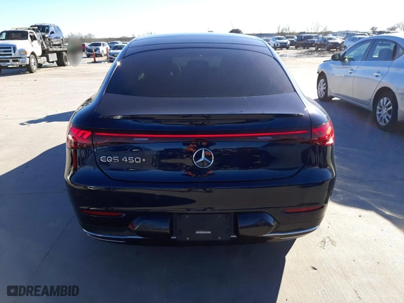 2022 Mercedes-Benz EQS with VIN W1KCG2DB4NA014524, listed as a Copart auction lot 81175593 with 21,840 mi miles. Bid and sale history available at carsss.com. Image 6.