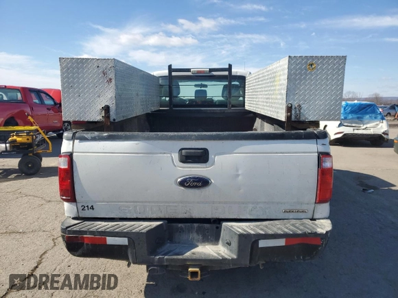 2014 Ford Super Duty F-250 SRW XL with VIN 1FTBF2A61EEA88623, listed as a Copart auction lot 44468835 with 280,258 mi miles and Salvage Title. Bid and sale history available at carsss.com. Image 6.