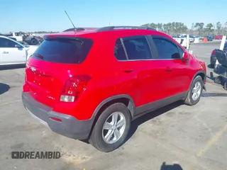 2015 Chevrolet Trax LT with VIN 3GNCJLSB8FL216708, listed as a IAAI auction lot 41646647 with 106,405 mi miles. Bid and sale history available at carsss.com. Image 4.